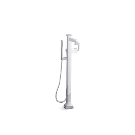 Kohler Riff Freestanding Bath Faucet Trim Polished Chrome T27408-4-CP